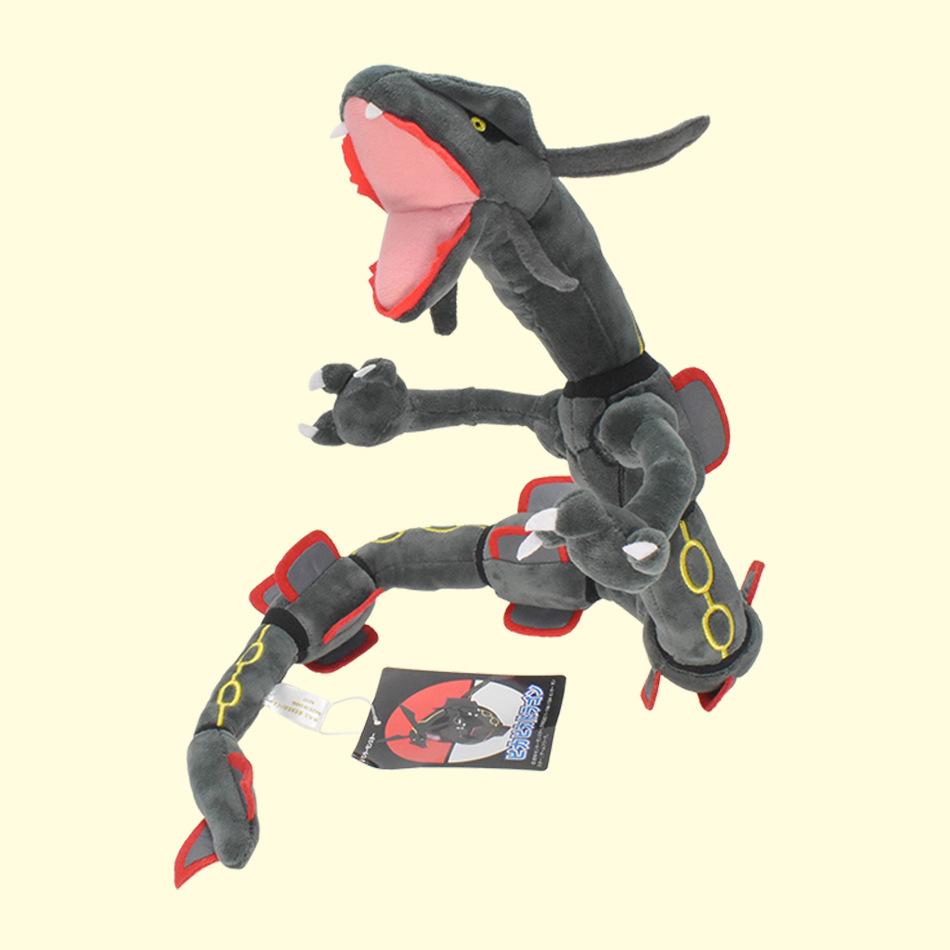 75cm Pokémon Sky Dragon Plush – Rayquaza | Soft Stuffed Anime Doll | Kawaii Dragon Toy Black