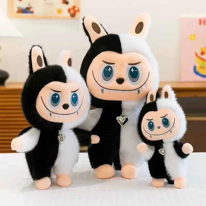 Labubu The Monsters – Flip With Me Angel & Devil Plush Toys | Reversible Two‑Sided Plush Black White