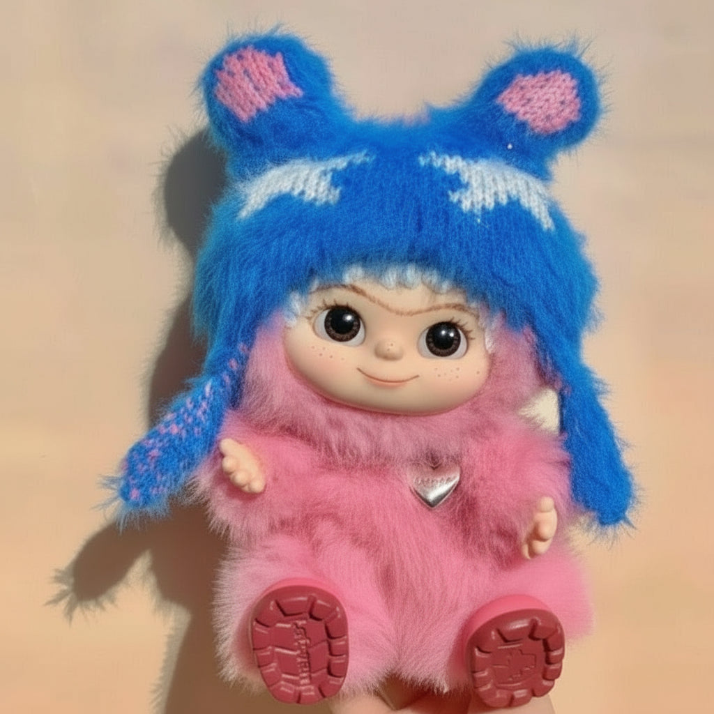 WAKUKU Trendy Party Blind Box – 15cm Plush Figurine Doll | Themed Character Keychain Multicolor C