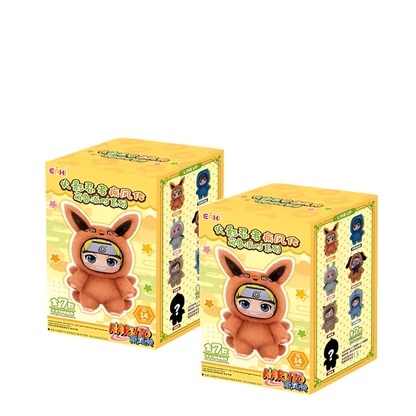 Naruto Shippuden Party Series Blind Box – EAKI Plush Vinyl Figure | Uzumaki & Friends Multi Random 2PCS
