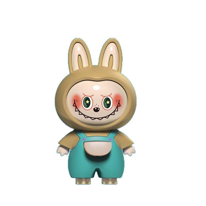 Labubu Face‑Changing 3D Bag Charm | Press‑to‑Change Expressions | Cute Keychain Toy