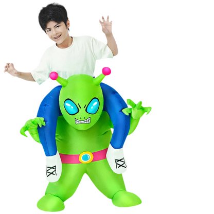 Adult Astronaut ET Alien Funny Inflatable Costume Fit Kids 120-145cm 3 One Size