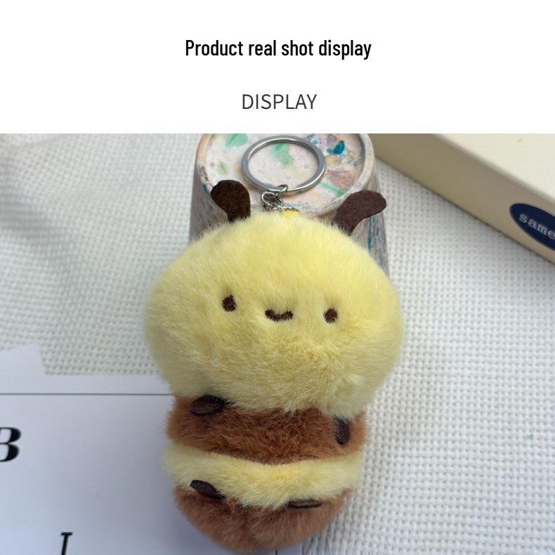 Cute Bee Pendant Plush Toy – 8cm Blind Box Keychain