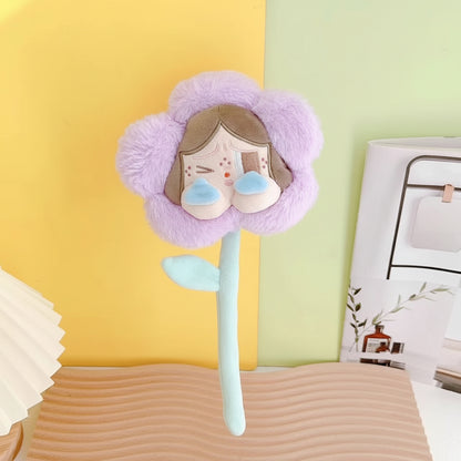 Plush Cry Baby Flower Bouquet Purple