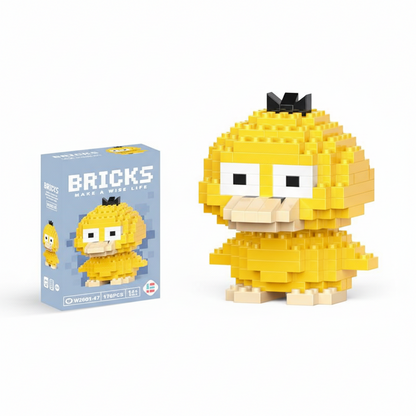 Make A Wise Life – Cartoon & Character Nano Block Building Sets | Mini Brick Figures for Kids & Collectors Multicolor Psyduck