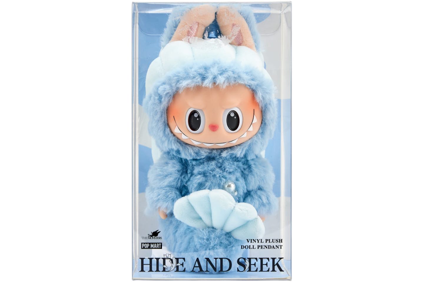 Labubu Blue Hide and Seek in Singapore Series – Vinyl Plush Doll Pendant
