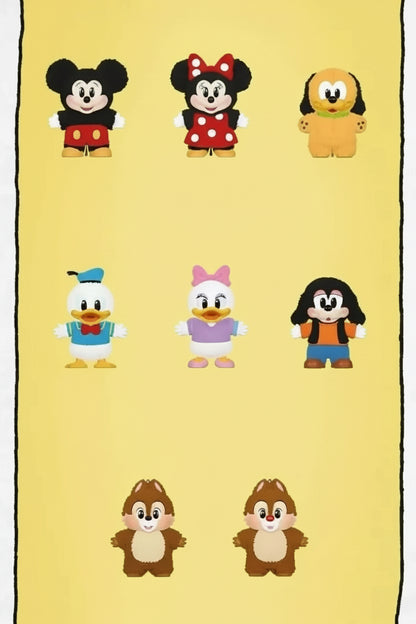 Pop Mart Mickey Family Cute Together Keychain Series blind box