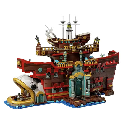 The Baratie Floating Restaurant Building Blocks Set (3402 PCS) | Anime Model Kit Multicolor