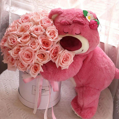 Birthday Scented Soap Flower Bear Bouquet - Gift for Girlfriend or Best Friend