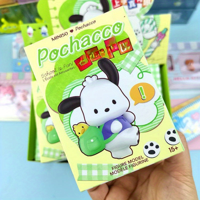 MINISO × Sanrio Pochacco “School Is Fun” Blind Box | Cute Collectible Figurine