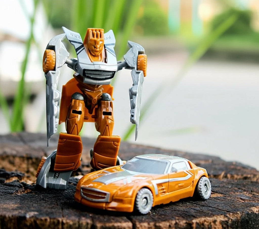Transformation Robot Car – Multi-Color Building Blocks Toy | STEM Action Vehicle Multicolor F