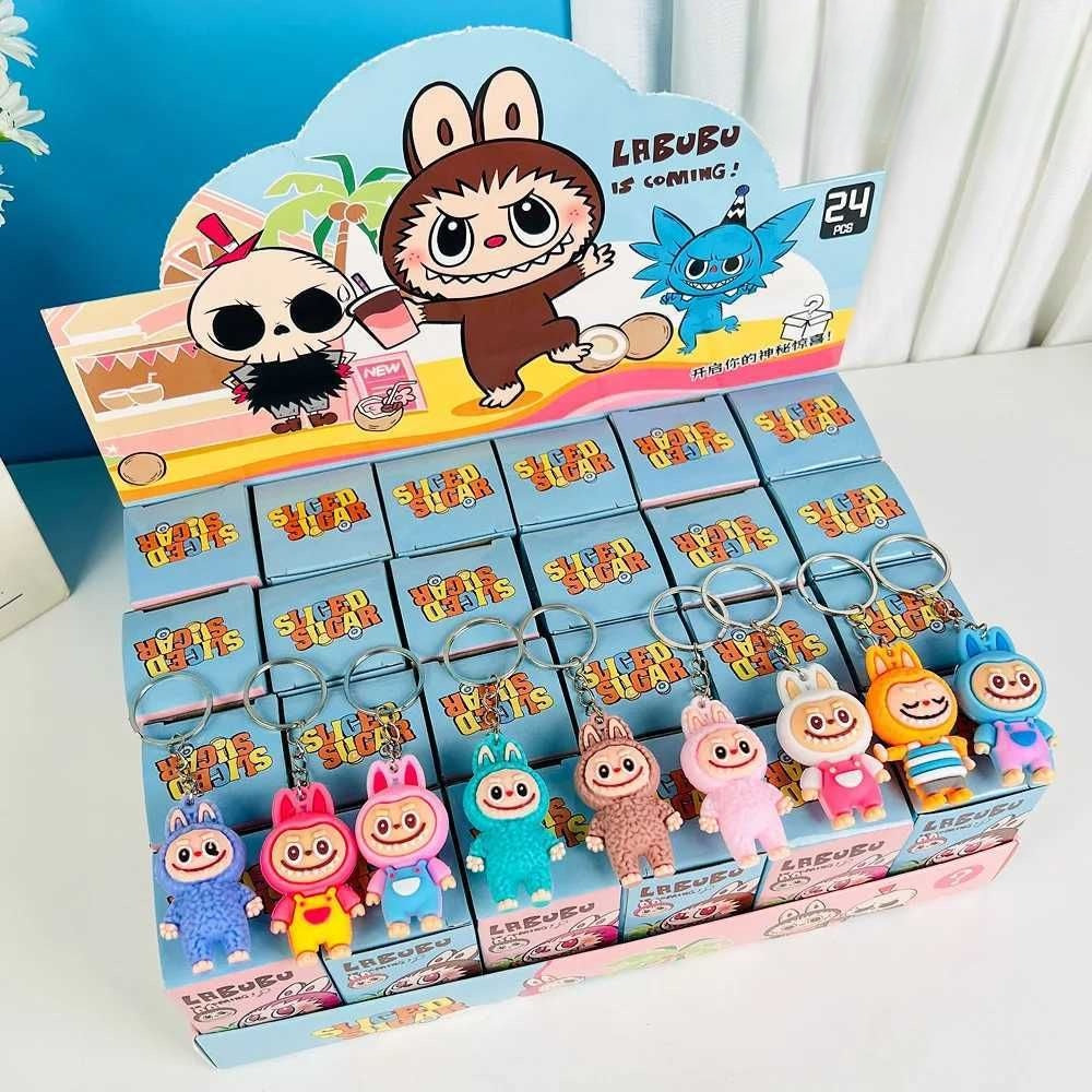 Labubu The Monsters Blind Box Keychain Set – 24-Piece PVC Figure Dolls