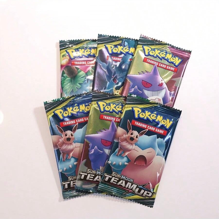 Booster Box Pokémon Trading Card Game Sun & Moon—Team Up Multicolor 12 Packs