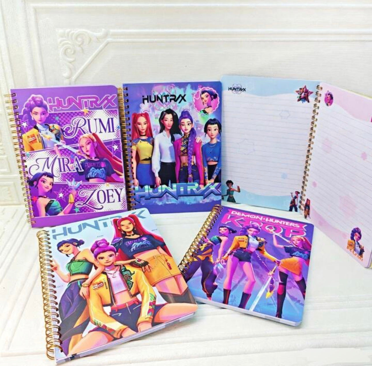 K-POP Demon Hunter Spiral Notebook – A5 Random Style Purple