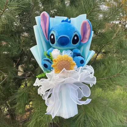 Plush Stitch Flower Bouquet | Cute Plush Gift Bouquet • Valentines Gift (35cm)
