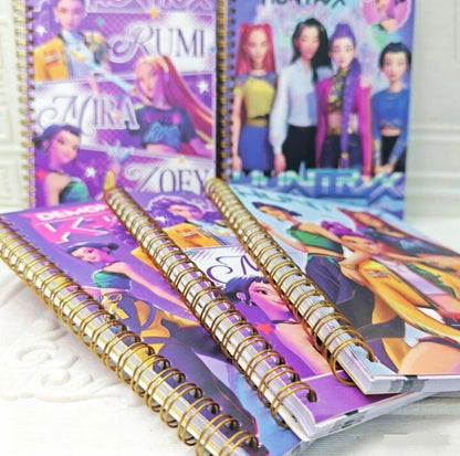 K-POP Demon Hunter Spiral Notebook – A5 Random Style