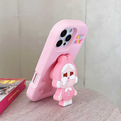 POP MART CRYBABY Shiny Shiny Series Phone Case – Glossy Character Design | Soft TPU | iPhone Compatible