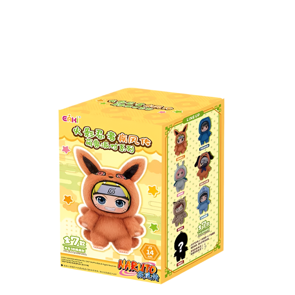 Naruto Shippuden Party Series Blind Box – EAKI Plush Vinyl Figure | Uzumaki & Friends Multi Random 1PCS