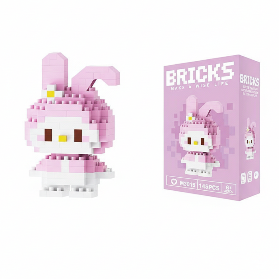 Make A Wise Life – Cartoon & Character Nano Block Building Sets | Mini Brick Figures for Kids & Collectors Multicolor My Melody