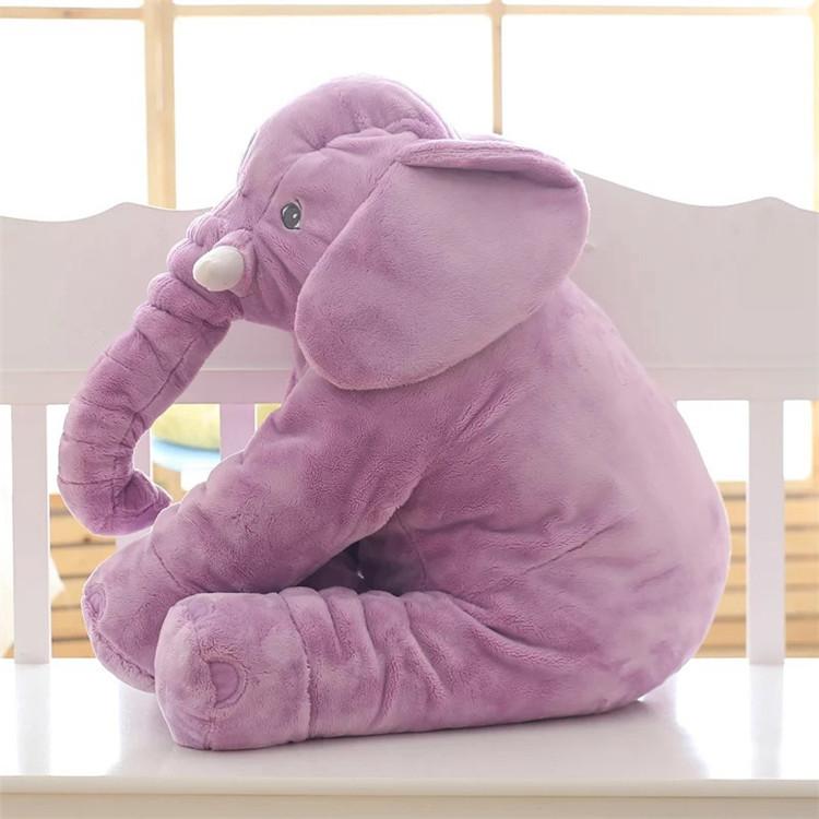 Baby Elephant Pillow Stuffed Toy - 40cm 60cm Purple