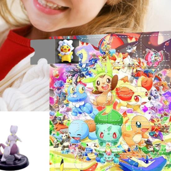 24 Days Pokémon Adventure Calendar – Blind Box Countdown Set | 24 Pokemon Figures