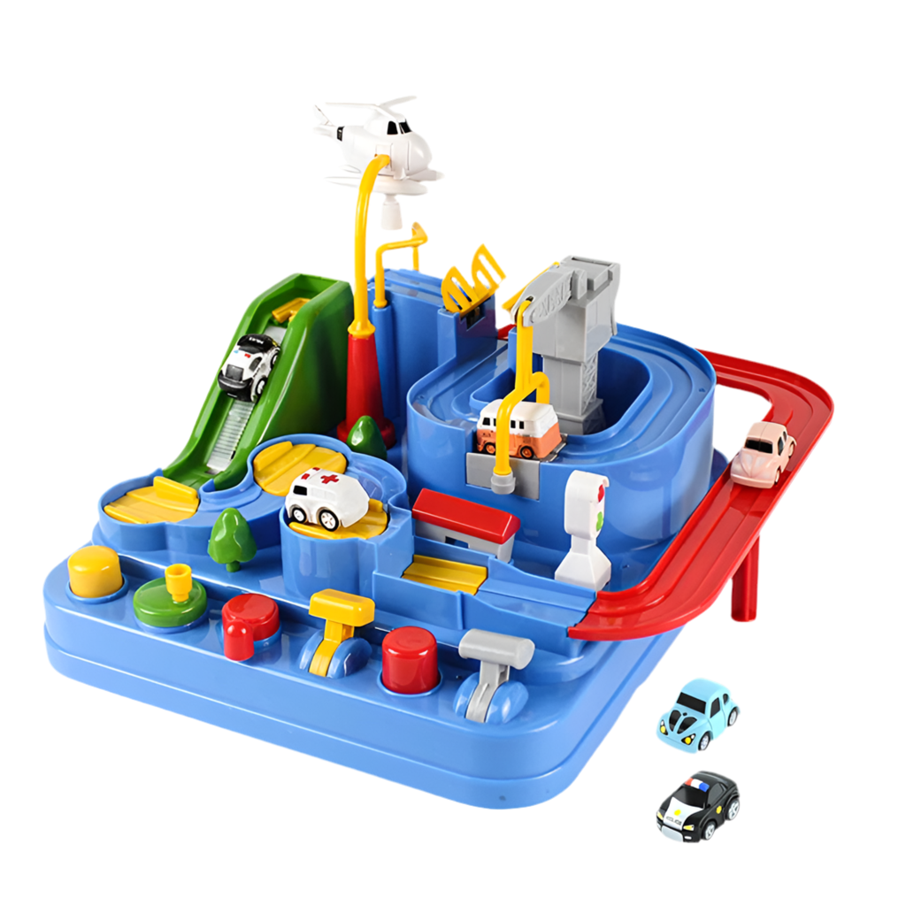 Car Train Track Sets Racing Rail Model Educational Toys Children Adventure Game Mechanical Interactive Animals Space Rocket Toy