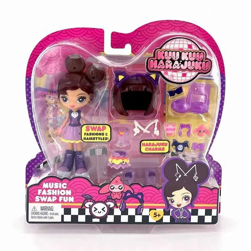Cool Girl Group Q‑Doll Dressing Set | Music • Angel • G | Fashion Swap Fun Dress‑Up Dolls Multi