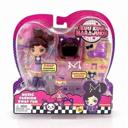 Cool Girl Group Q‑Doll Dressing Set | Music • Angel • G | Fashion Swap Fun Dress‑Up Dolls Multi
