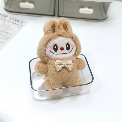 Labubu The Monsters – 3rd Gen Plush Keychain Doll | 12–15cm Backpack Charm Brown