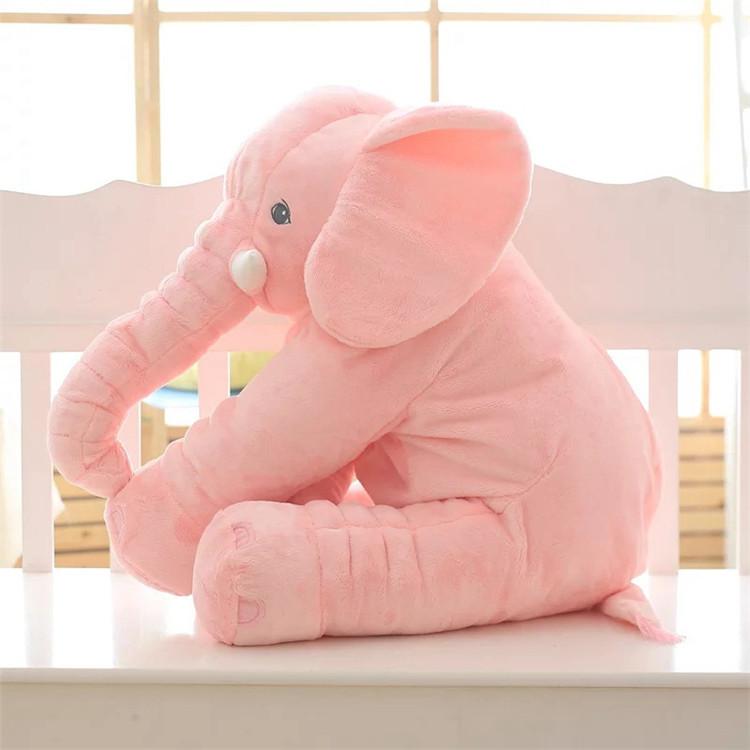 Baby Elephant Pillow Stuffed Toy - 40cm 60cm Pink