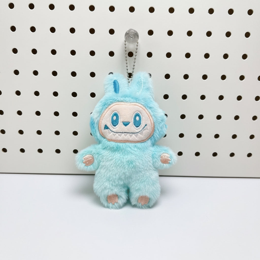 Labubu The Monsters – 3rd Gen Plush Keychain Doll | 12–15cm Backpack Charm Dark Blue