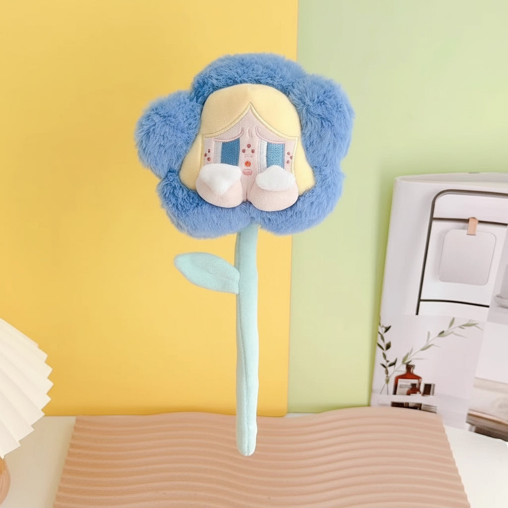 Plush Cry Baby Flower Bouquet Blue