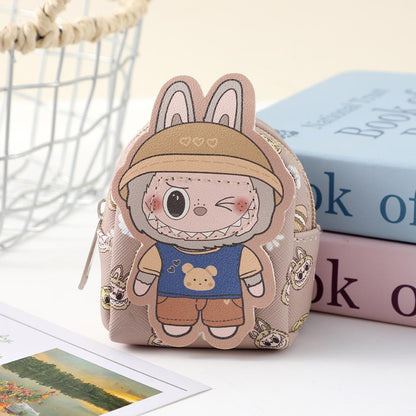 Labubu Coin Purse | Mini Zipper Pouch • Kawaii Accessory
