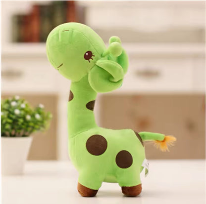 Plush Cute Giraffe Stuffed Toy - 18cm Green