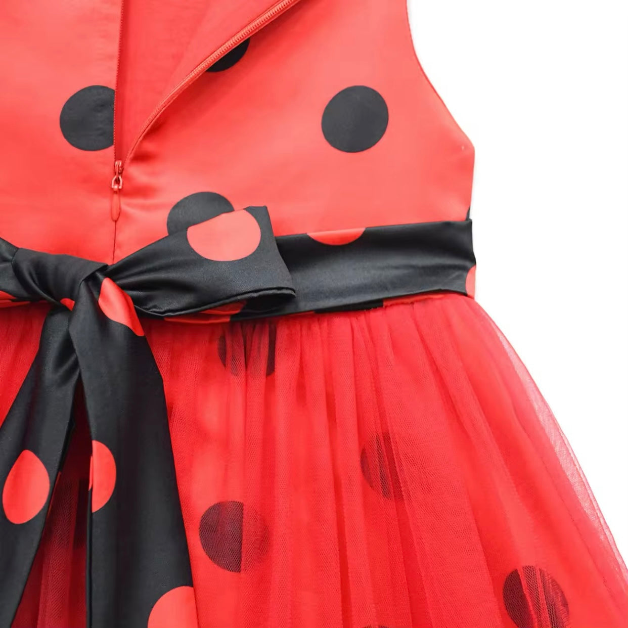 Girls Ladybug Dress Bag & Hat Costume (Age 3-10YRS)