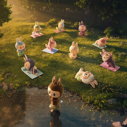 THE MONSTERS Labubu Lazy Yoga Series Figures