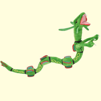 75cm Pokémon Sky Dragon Plush – Rayquaza | Soft Stuffed Anime Doll | Kawaii Dragon Toy