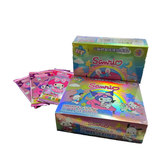 Sanrio Trading Cards Featuring Kuromi, Hello Kitty, and My Melody