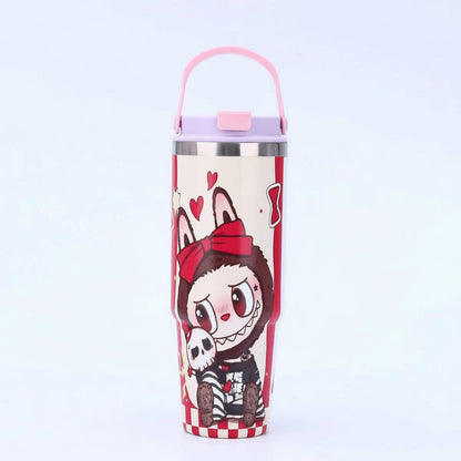 Labubu 30oz Tumbler | Double‑Wall Stainless Steel Cup • Kawaii Designer Drinkware for Fans & Collectors Multi G