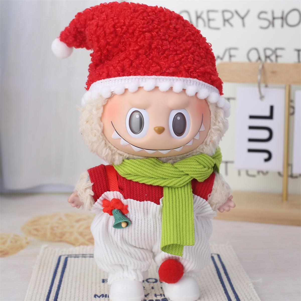 Labubu Christmas Outfit – Red Holiday Clothing for V1, V2 & V3 Figures