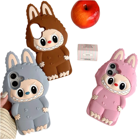 Labubu Soft Silicone Phone Cases For iPhone 16 15 Pro Max 12 13 14 Plus
