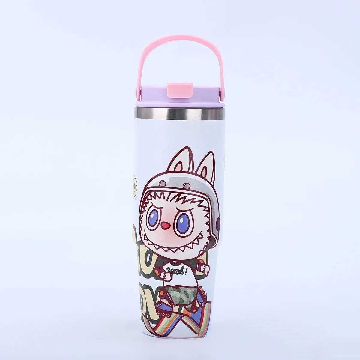 Labubu 30oz Tumbler | Double‑Wall Stainless Steel Cup • Kawaii Designer Drinkware for Fans & Collectors Multi H