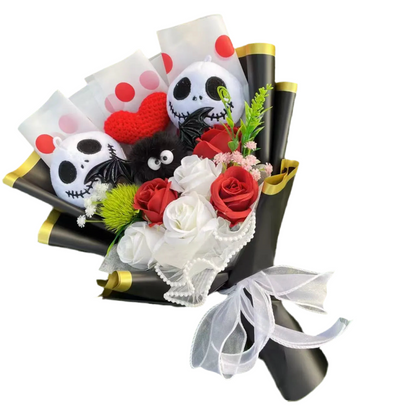 Jack Skellington Plush Flower Gift Bouquet – 40cm | Nightmare Before Christmas Stuffed Toy Arrangement 2
