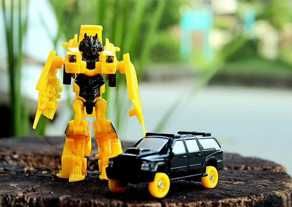 Transformation Robot Car – Multi-Color Building Blocks Toy | STEM Action Vehicle Multicolor E