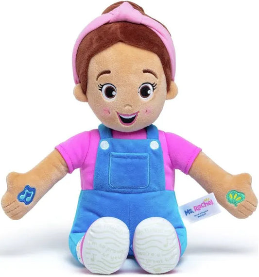 Ms. Rachel Speak & Sing Doll – Interactive Plush for Toddlers | Comfort Toy with Educational Phrases & Songs Pink