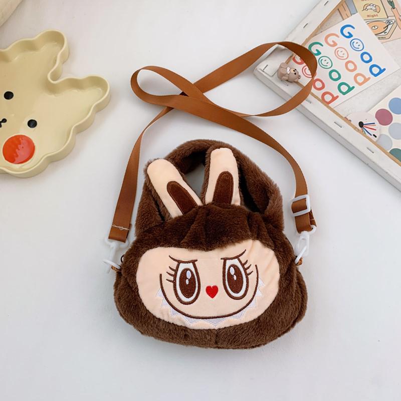 Labubu Party Rag Doll Bag Soft Girl Daily Versatile Messenger Bag Plush Rabbit Doll Bag
