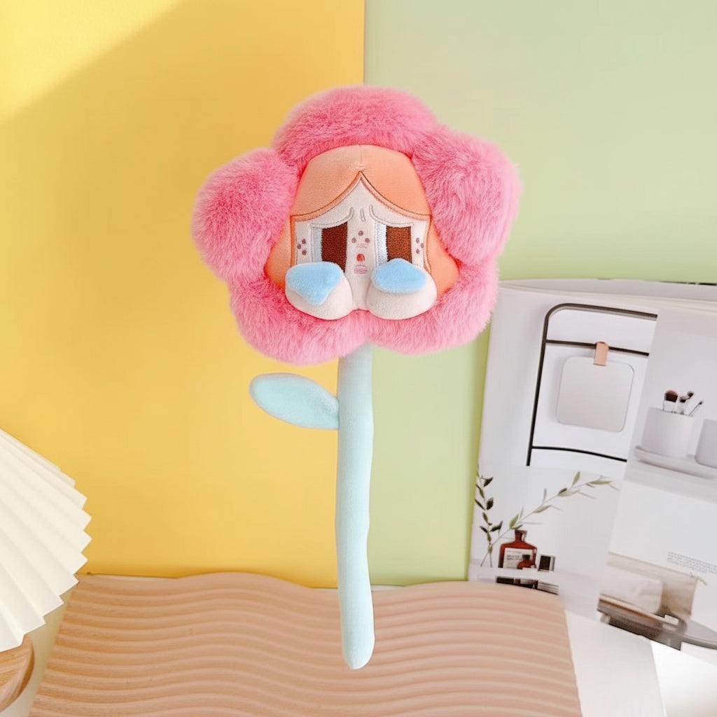 Plush Cry Baby Flower Bouquet Hot Pink