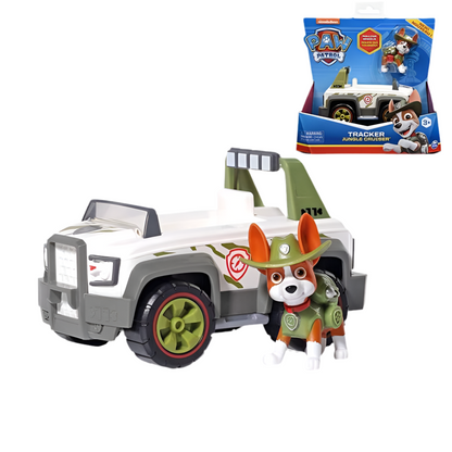 Paw Patrol Rescue Vehicle – Character Truck | Rubble’s Bulldozer, Chase’s Cruiser & More Multicolor Tracker