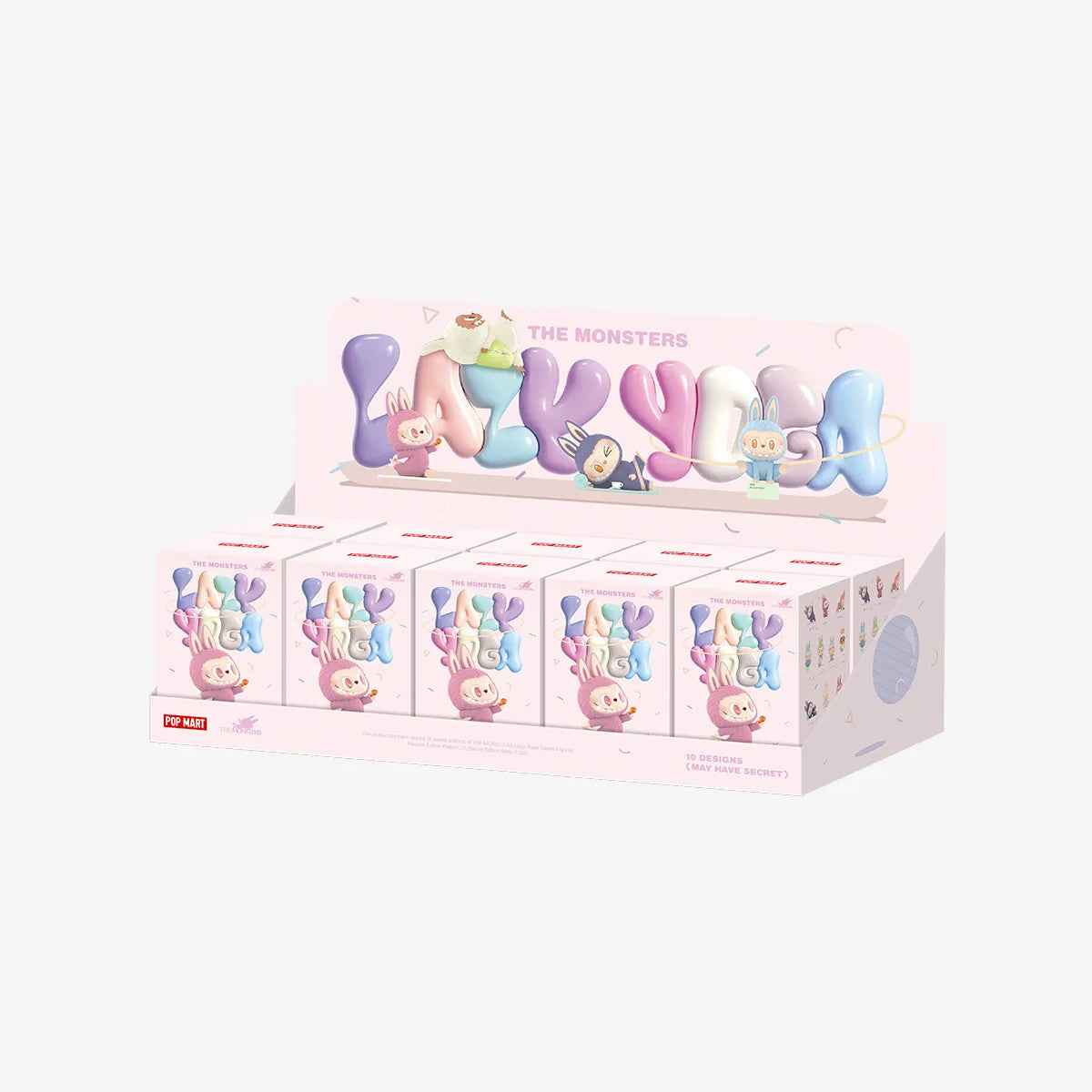 THE MONSTERS Labubu Lazy Yoga Series Figures