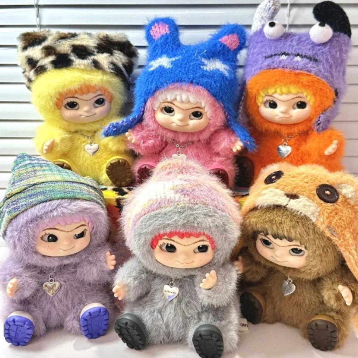 WAKUKU Trendy Party Blind Box – 15cm Plush Figurine Doll | Themed Character Keychain